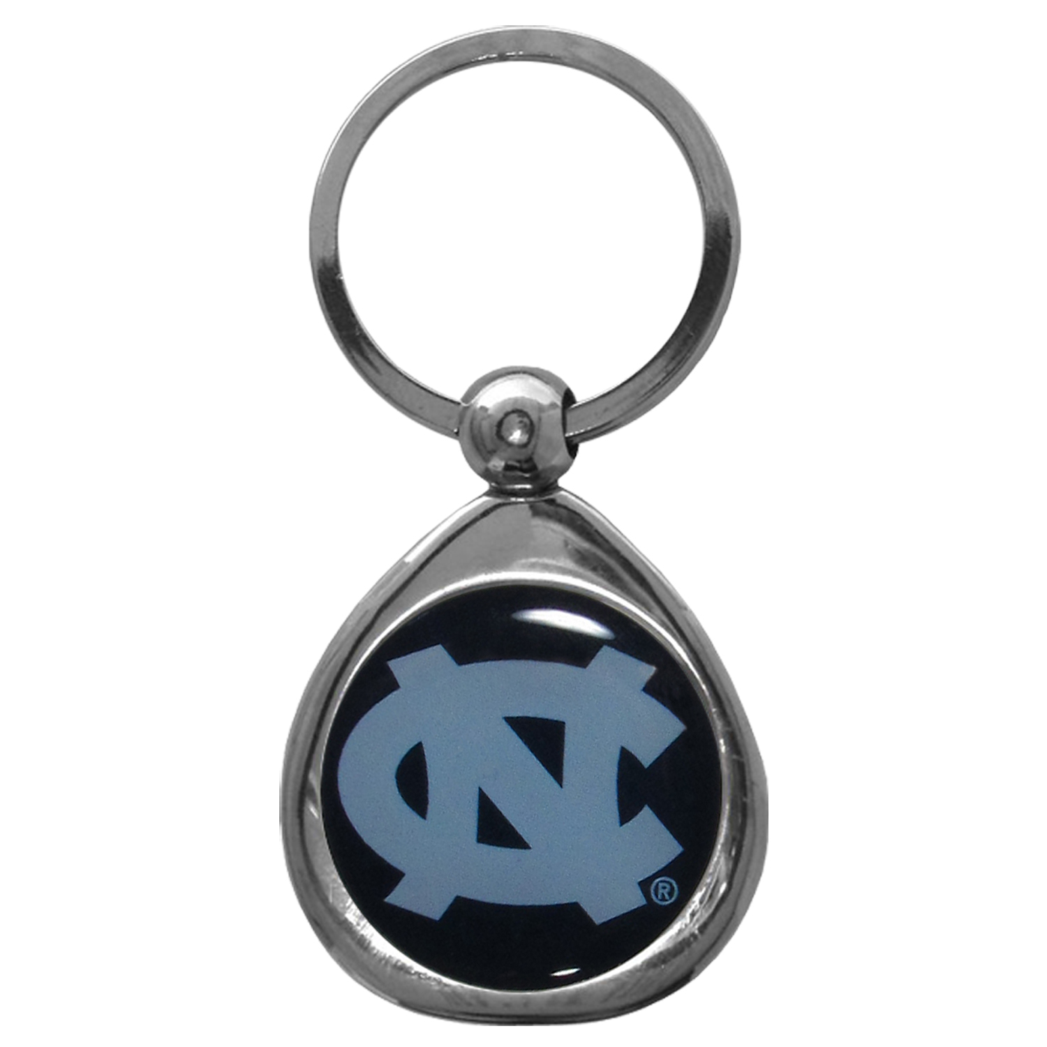 N. Carolina Tar Heels Chrome Key Chain